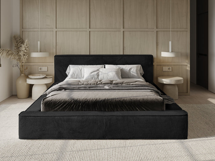 Trae Mobler Harmon 160x200 cm Gestoffeerd Bed Zwart