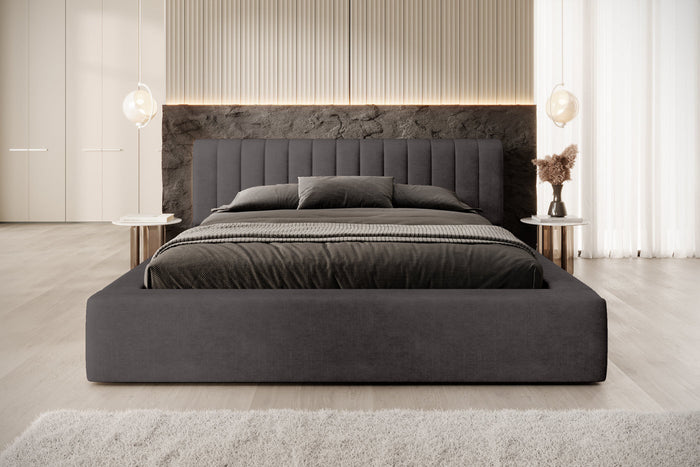 Trae Mobler Amira 180 x 200 cm Gestoffeerd Bed Antraciet