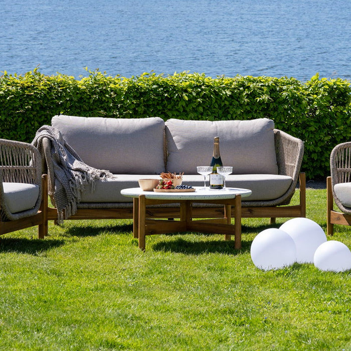 House Nordic Terracina Loungebank Acacia|Beige