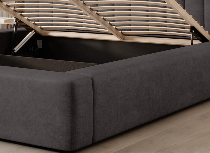 Trae Mobler Amira 180 x 200 cm Gestoffeerd Bed Antraciet