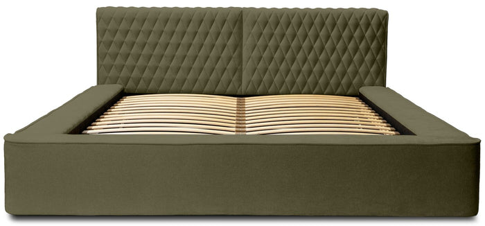 Trae Mobler Azurro 160 x 200 cm Gestoffeerd Bed Bosgroen