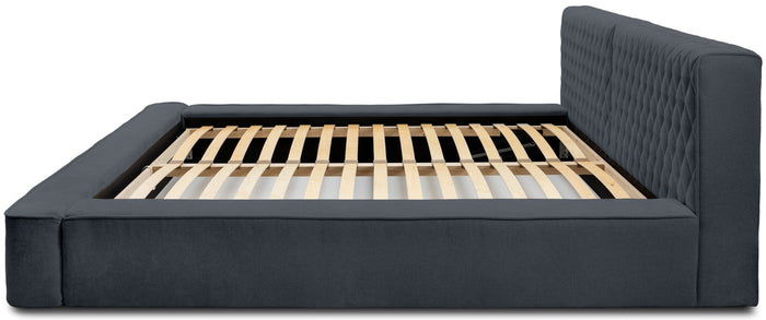 Trae Mobler Azurro 140 x 200 cm Gestoffeerd Bed Donkerblauw