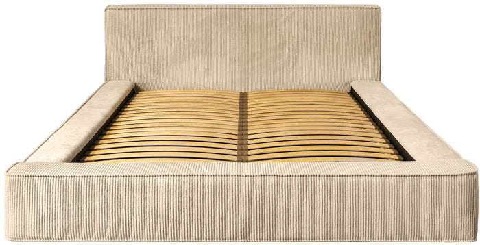 Trae Mobler Harmon 160 x 200 cm Gestoffeerd Bed Beige