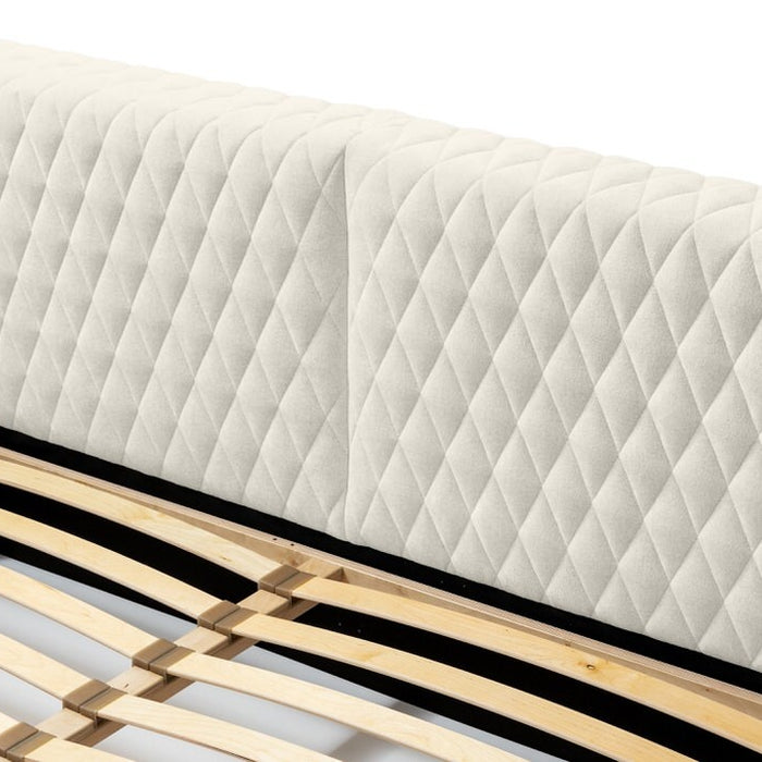 Trae Mobler Azurro 180 x 200 cm Gestoffeerd Bed Lichtgrijs