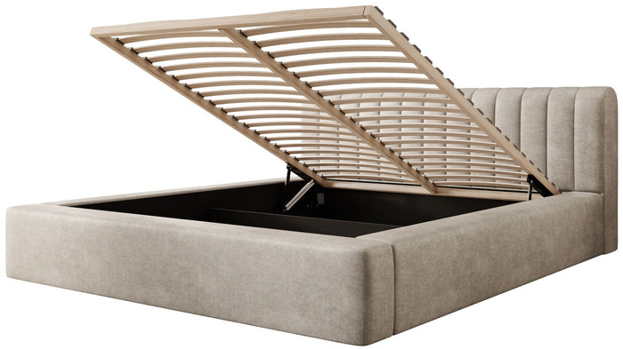 Trae Mobler Amira 180 x 200 cm Gestoffeerd Bed Pearl