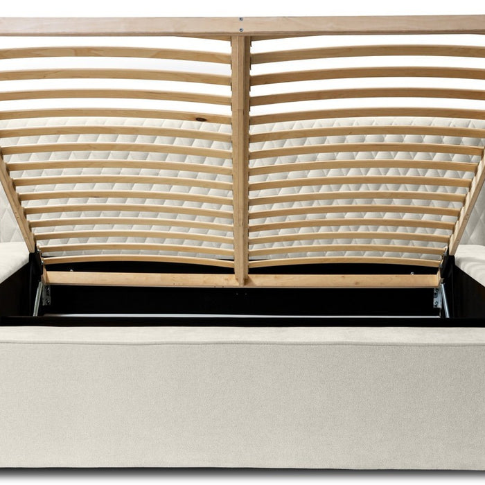 Trae Mobler Azurro 180 x 200 cm Gestoffeerd Bed Lichtgrijs