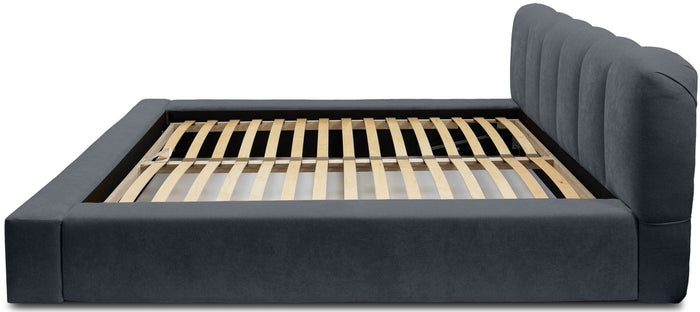 Trae Mobler Dallas 160 x 200 cm Gestoffeerd Bed Donkerblauw