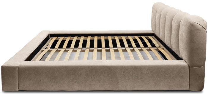Trae Mobler Dallas 140 x 200 cm Gestoffeerd Bed Beige