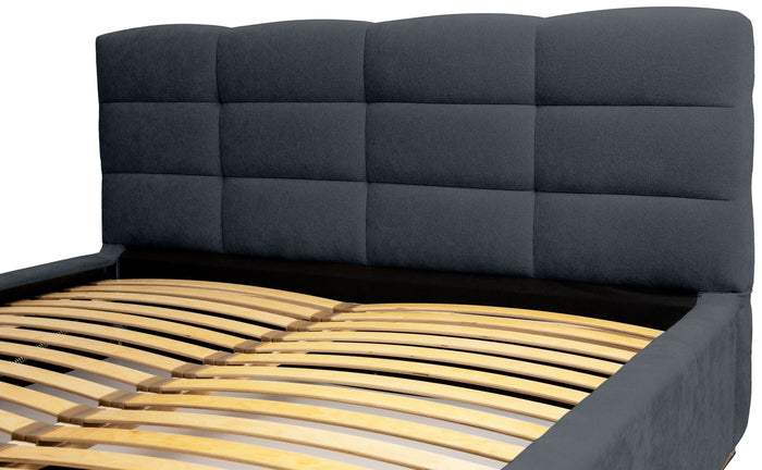 Trae Mobler Faro 180 x 200 cm Gestoffeerd Bed Donkerblauw