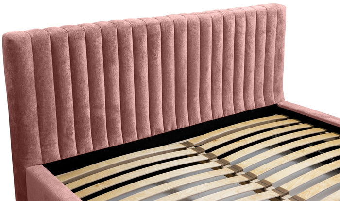 Trae Mobler Vegas 140 x 200 cm Gestoffeerd Bed Stoffig Roze