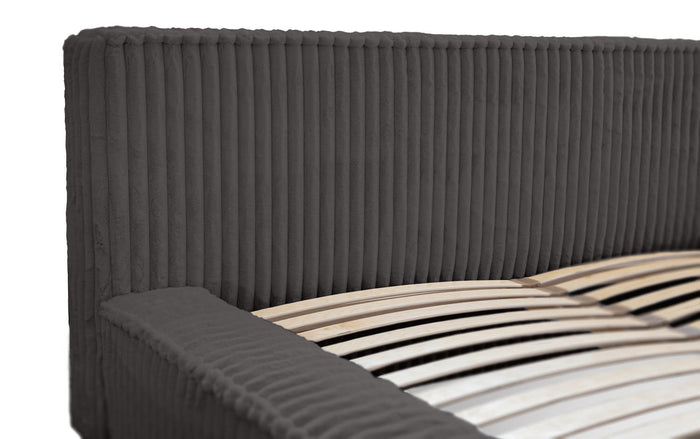 Trae Mobler Melody 180 x 200 cm Gestoffeerd Bed Donkergrijs