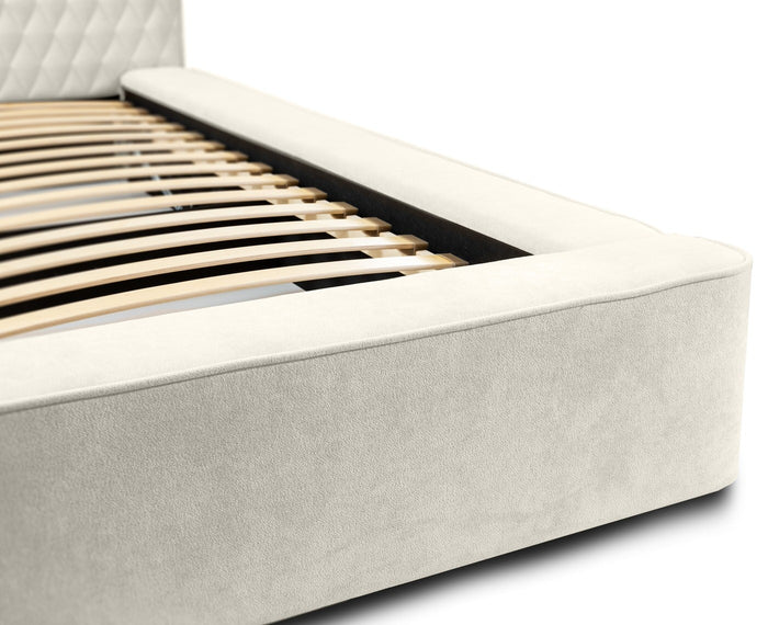 Trae Mobler Azurro 160 x 200 cm Gestoffeerd Bed Lichtgrijs