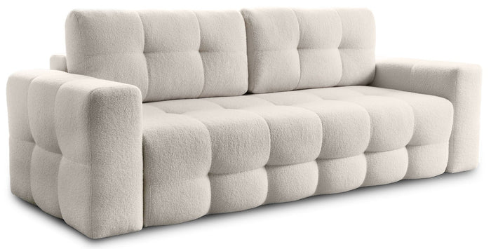 Trae Mobler Lussi 3-Zits Slaapbank Beige Bouclé