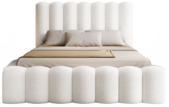 Trae Mobler Amore 160 x 200 cm Gestoffeerd Bed Naturel