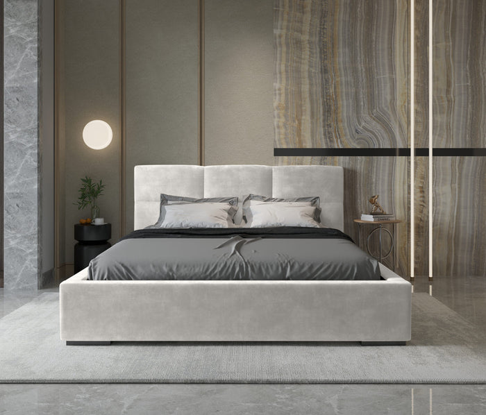 Trae Mobler Porto 160 x 200 cm Gestoffeerd Bed Pearl