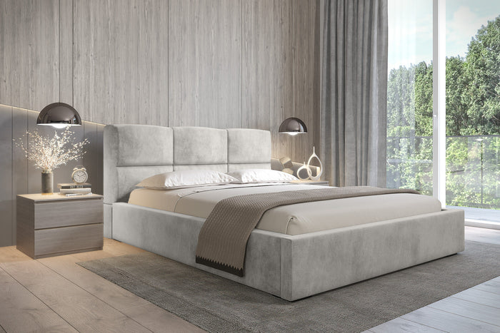 Trae Mobler Porto 160 x 200 cm Gestoffeerd Bed Pearl