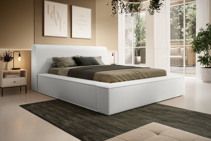 Trae Mobler Fatima 180 x 200 cm Gestoffeerd Bed Ivory