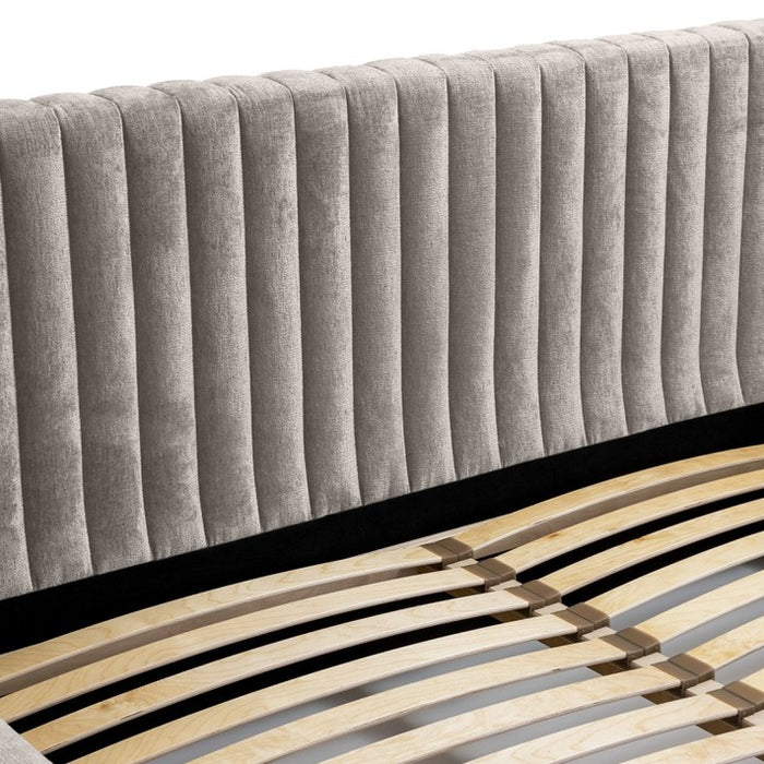 Trae Mobler Vegas 160 x 200 cm Gestoffeerd Bed Grijs