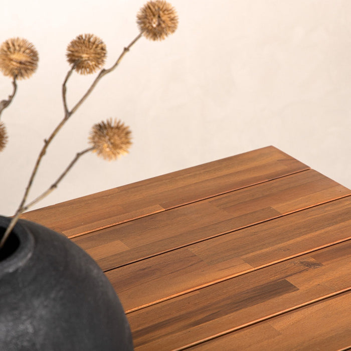 Nest outdoor Josua Tuintafel Zwart - Met Houten Blad - 200 x 100 cm