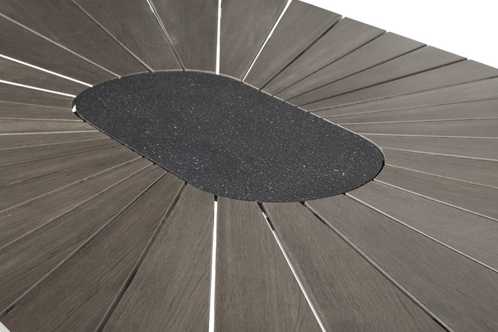 Lisomme Liam ovale tuintafel polywood - 195 x 103 cm