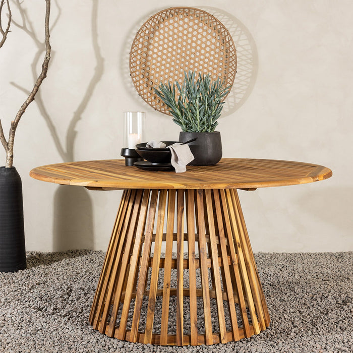 Nest outdoor Tobias Ronde Houten Tuintafel Naturel - Ø 150 cm