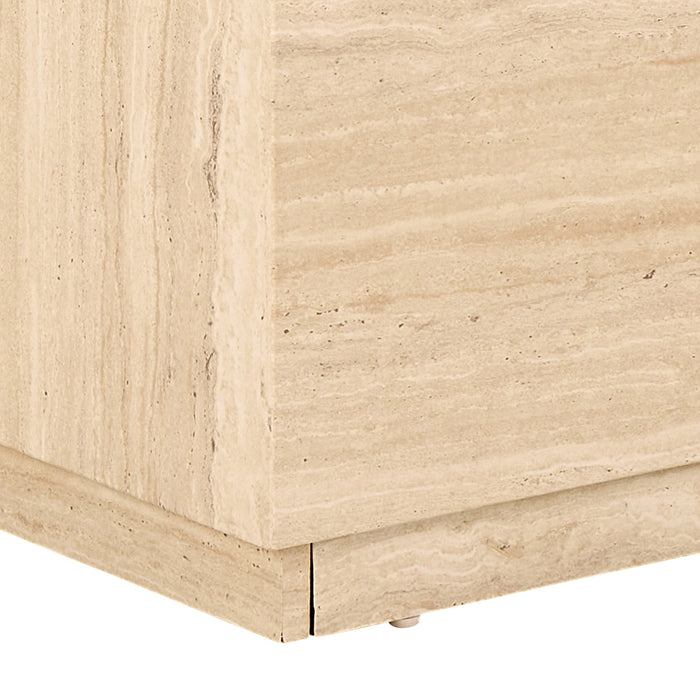 by fonQ Dice Bijzettafel Set van 2 - Rechthoekig - Crème