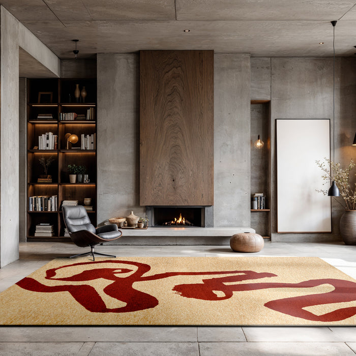 Louis de Poortere Ribbon Vloerkleed 170 x 240 cm - Red