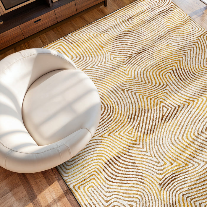 Louis de Poortere Coral Meditation Vloerkleed 80 x 150 cm - Yellow Hippy