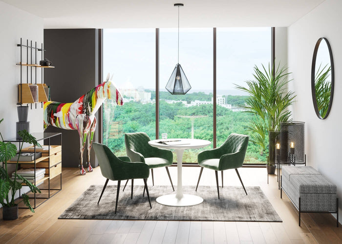 Kare Design Schickeria Ronde Bistrotafel - 80 X 74 Cm - Wit