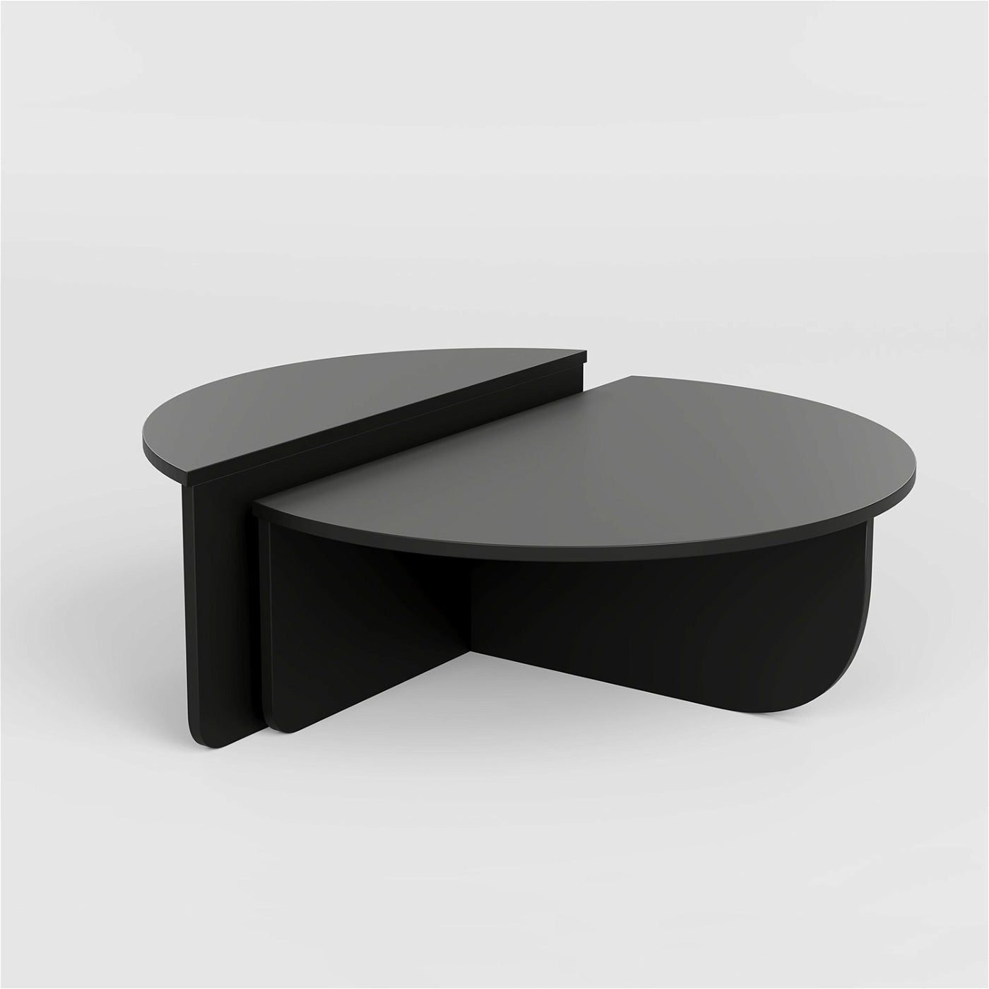 Giga Meubel - Salontafel Zwart Hout - 90x90x35cm - Podium