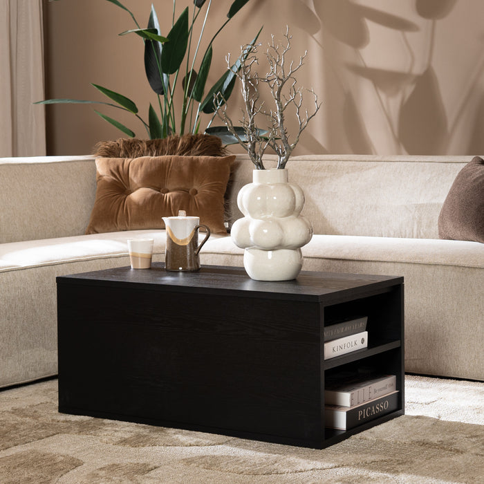 Bronx71 Salontafel Jaxx zwart eiken 88x46 cm