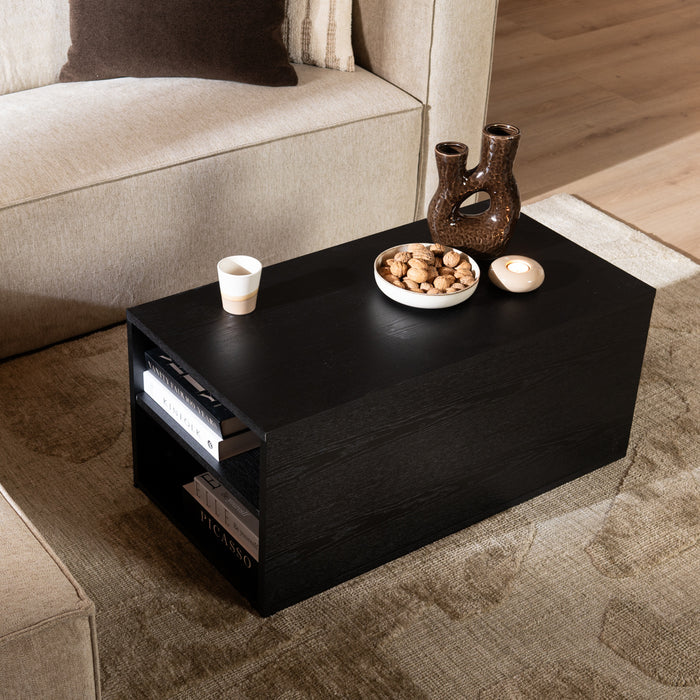 Bronx71 Salontafel Jaxx zwart eiken 88x46 cm
