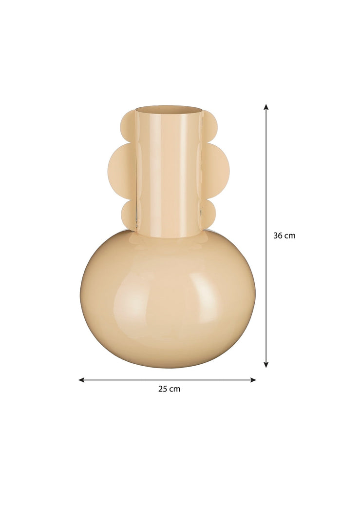 Mica Decorations Boyd Vaas - H36 x Ø25 cm - Beige