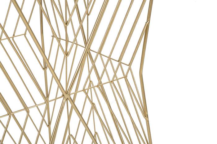 Mauro Ferretti Lines Telefoonrek in goud metaal en spiegel