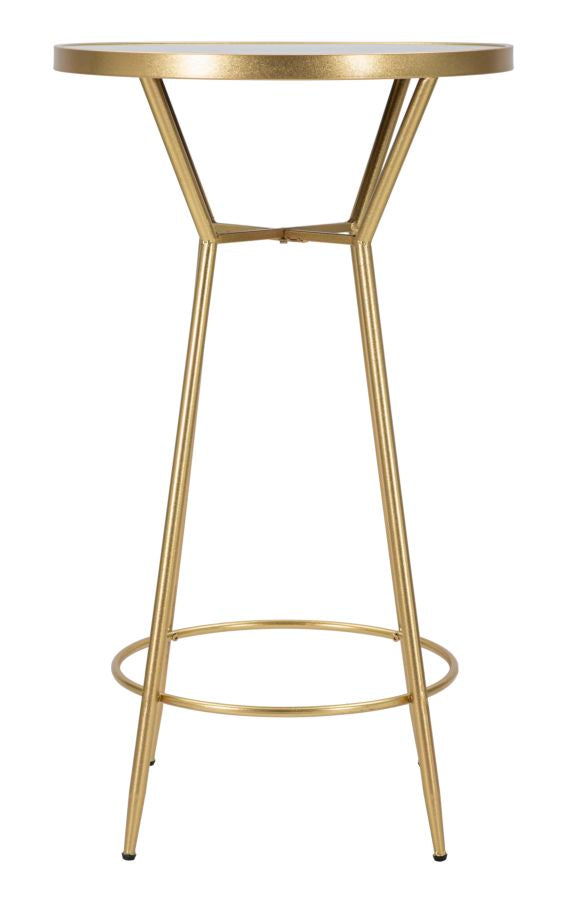 Mauro Ferretti Circle tafel in goud metaal met spiegel