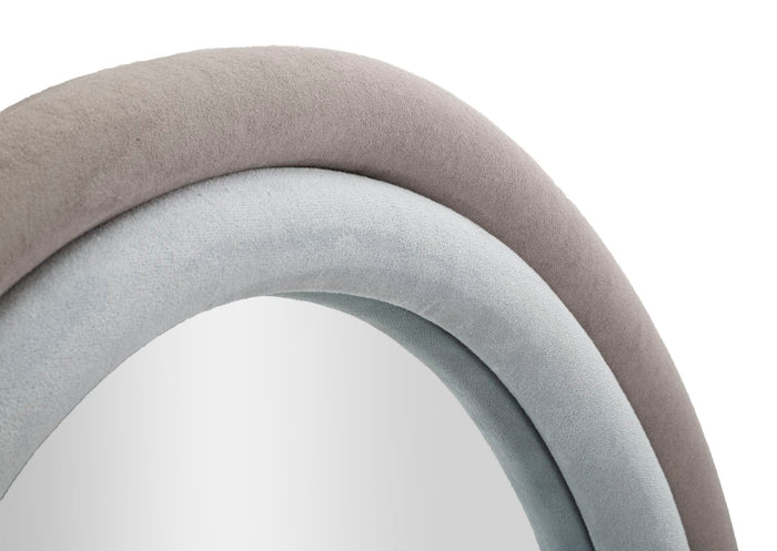 Mauro Ferretti Antony Wandspiegel in grijs fluweel