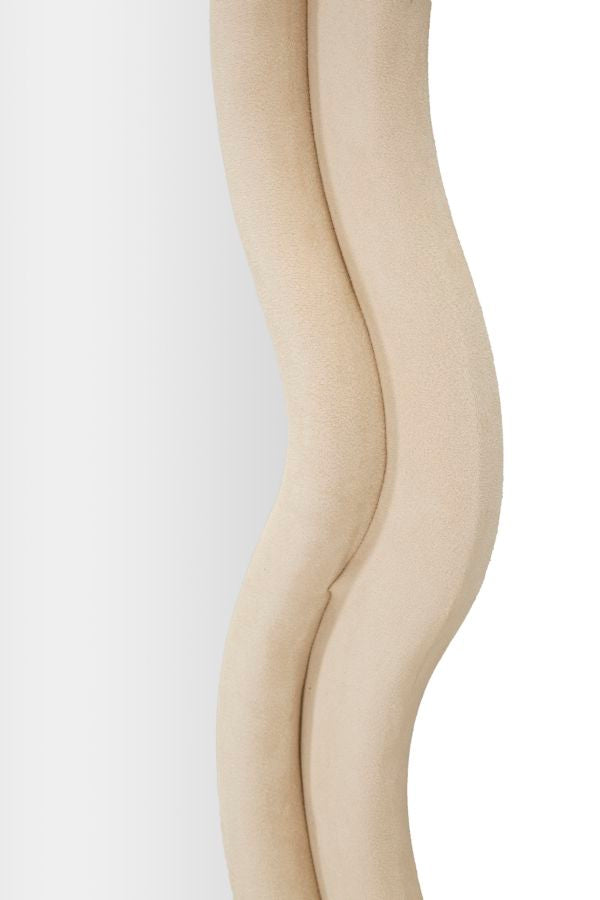 Mauro Ferretti Emily Wandspiegel in beige fluweel