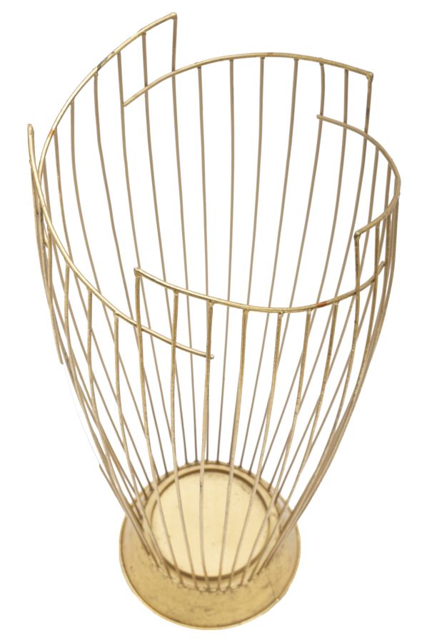 Mauro Ferretti Fashion Geometrische paraplubak in goud metaal