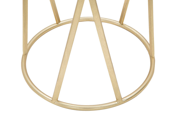 Mauro Ferretti Glam simple Ronde tafel in goud metaal