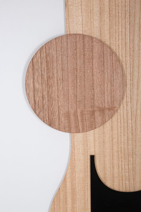 Mauro Ferretti Astry Decoratief paneel 3D bruin hout abstract