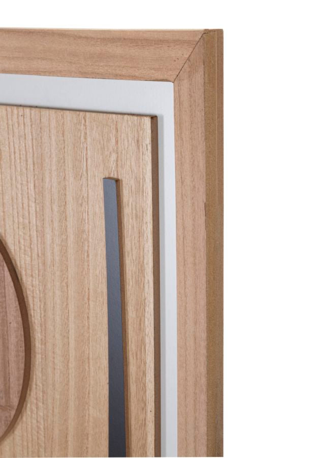 Mauro Ferretti Astry Decoratief paneel 3D bruin hout abstract