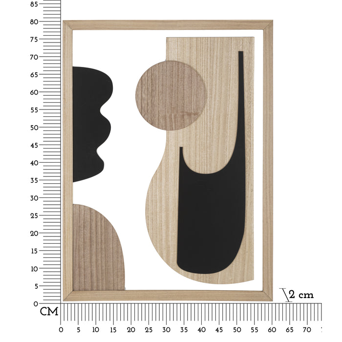 Mauro Ferretti Astry Decoratief paneel 3D bruin hout abstract