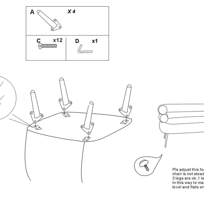 Mauro Ferretti Soffy Sofa 2 stoelen in metaal en witte stof