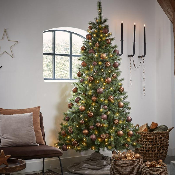 Black Box Trees Kingston Kunstkerstboom - 117x117x215 cm - Groen