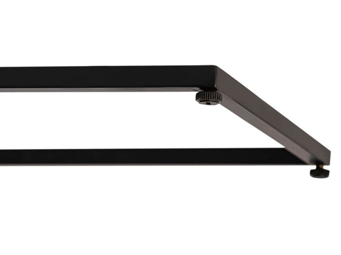 SVJ Bijzettafel Rechthoekig - 40 x 25 x 61 cm - Metaal - Zwart