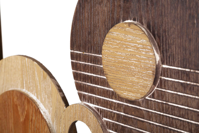 Mauro Ferretti Block Bruine houten wandspiegel