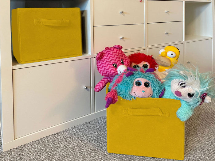 SVJ Opvouwbare Opbergbox Vierkant - 27x28x27 cm - Blauw - Set van 6