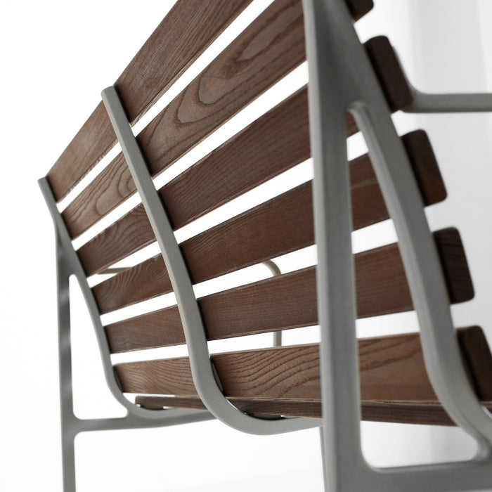 HAY Traverse Tuinbank 2,5-zits met Armleuning - Essenhout