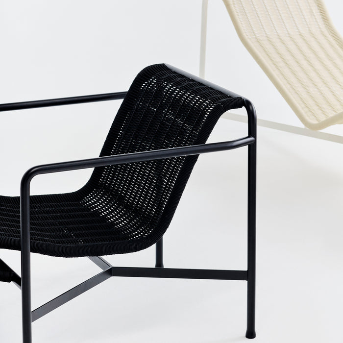 HAY Palissade Cord Lounge Chair Low - Antraciet