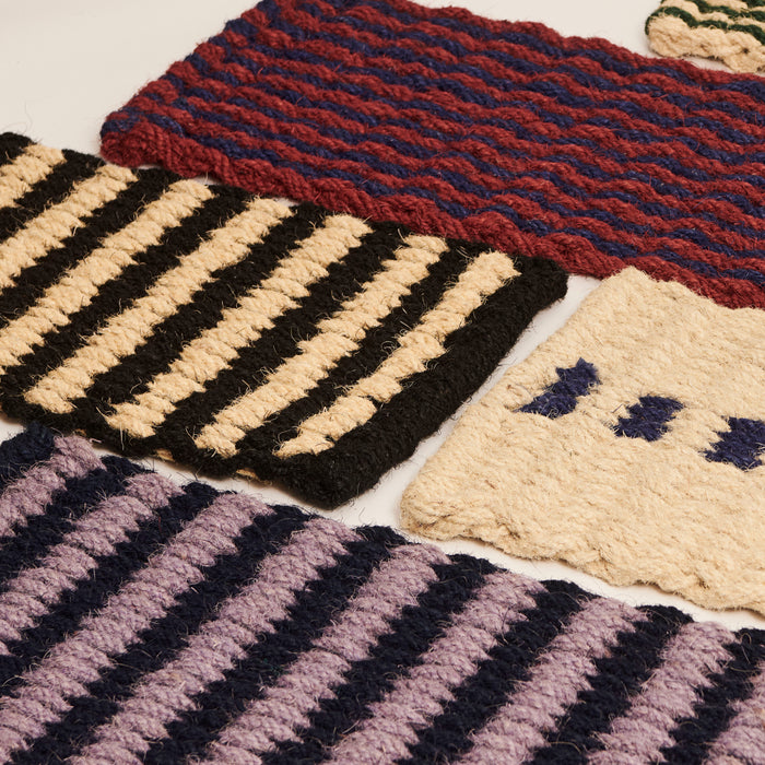 HAY Coco Deurmat - Zwart / Wit